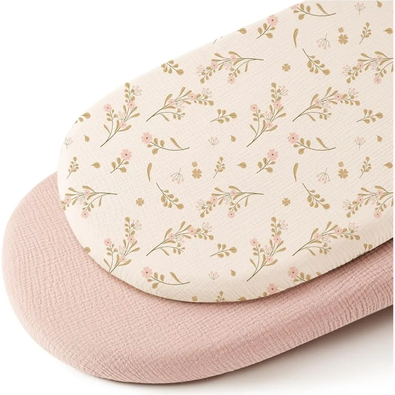 

Baby Cradle Bed Sheet 2-piece Set Printed Breathable Cotton Mattress Detachable Washable Outer Cover