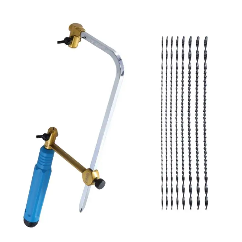 BAAJ-Adjustable Frame Sawbow U-Shape Coping Jig Saw For Craft Jewelry DIY Tool With Spiral Blades Tool