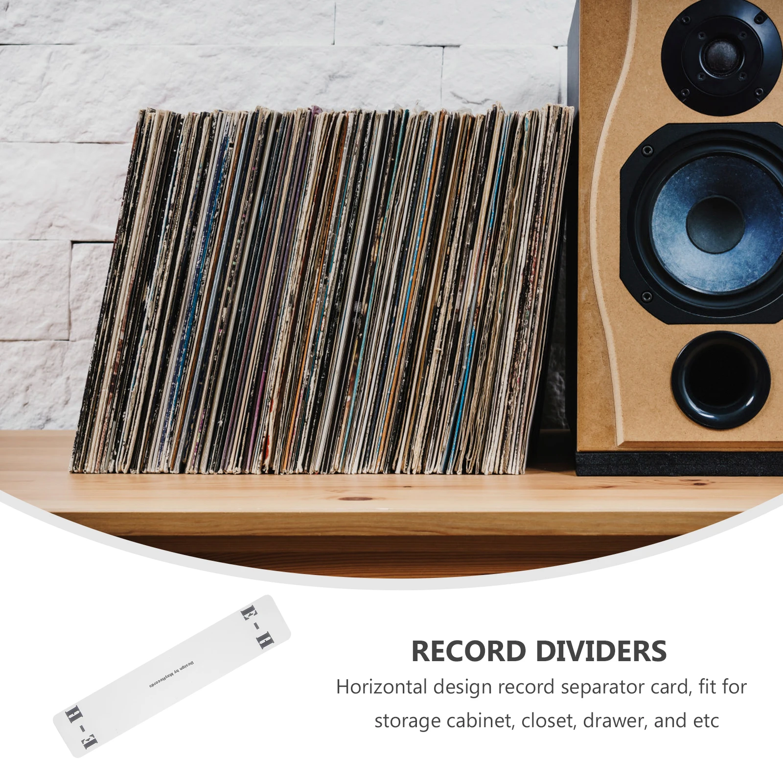 

6pcs Record Classification Tags Vinyl Divider Index Card Alphabet Disc Organizer Separator Acrylic CD Shelf Label Storage A-Z