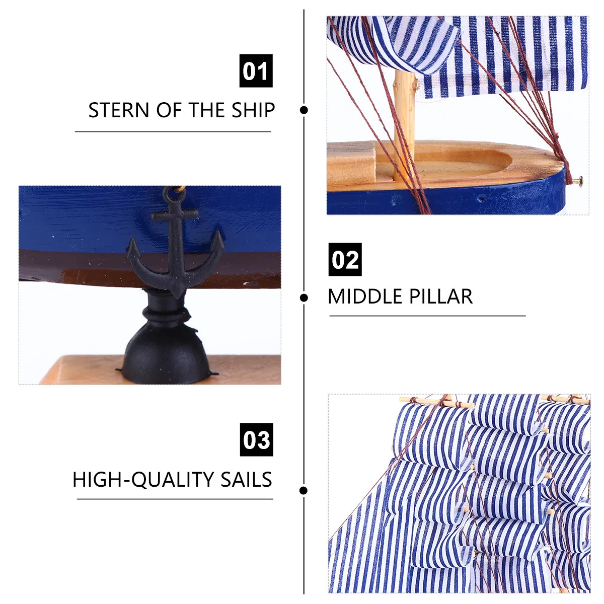 

Деревянная модель корабля (1 шт.) – безопасное декоративное украшение в морском стиле для дома, офиса, рабочего стола, подарок для вечеринок и банкетов