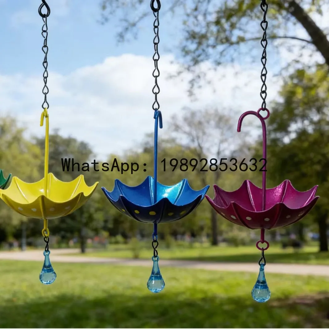 Zz iron bird feeder  bird watering feeder  garden decoration  hanging style   bee & butterfly design view 4