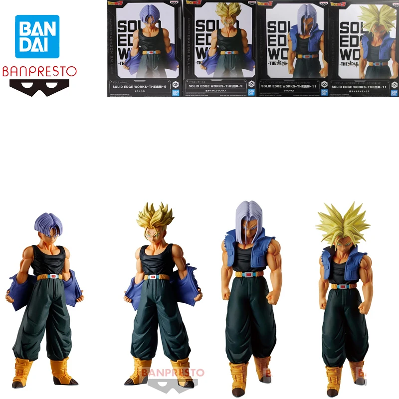 

Instock Bandai Banpresto Dragon Ball Z Solid Edge Works Trunks Super Saiyan Four Forms Original Genuine Collections Gift Toy