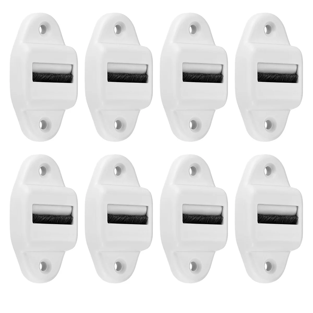 

Pack of 8 Belt Guide Roller Shutter Belt Guide with Roller and Brush Roller Blind Belt Guide(Roll Up to 23mm Belt Width)