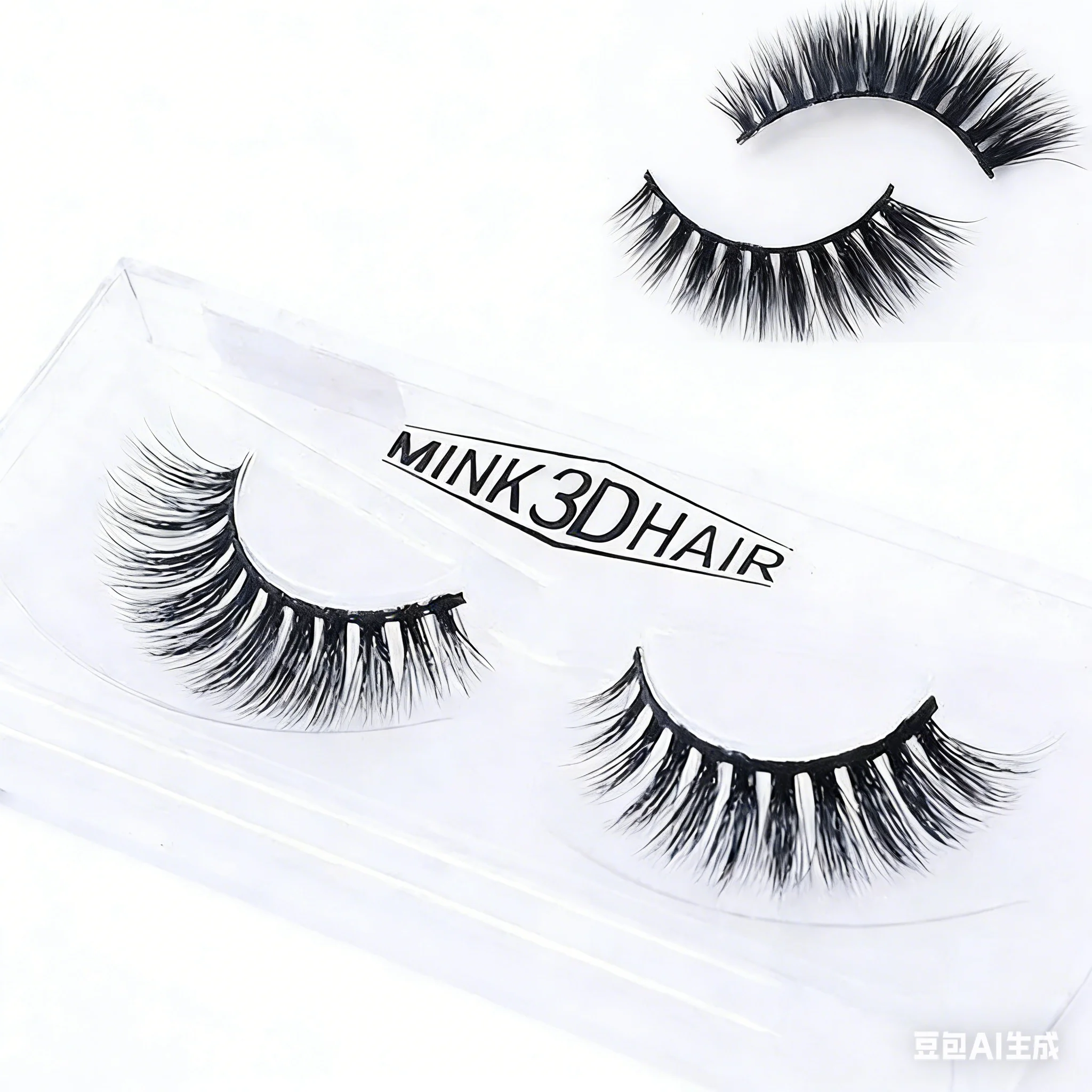 1 Pair 3D Mink False Eyelashes Crossing Lashes Natural Soft Cotton Stalk Style Eye Handmade Makeup Tools