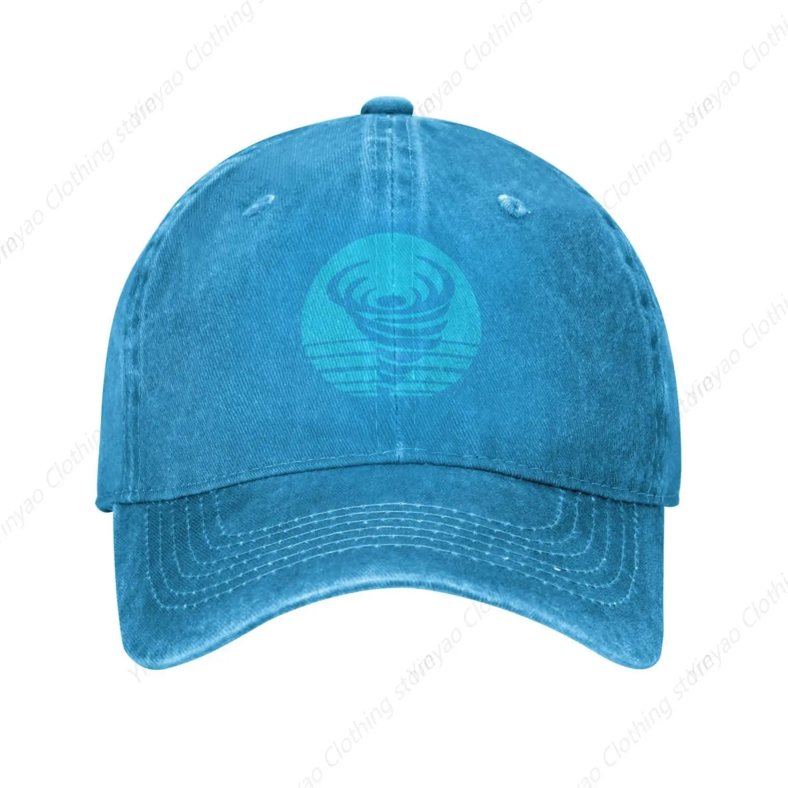 Tornado Ocean Pattern Baseball Hat Retro Cool Cowboy Hat Men's and Women's Adjustable Truck Dad Hat