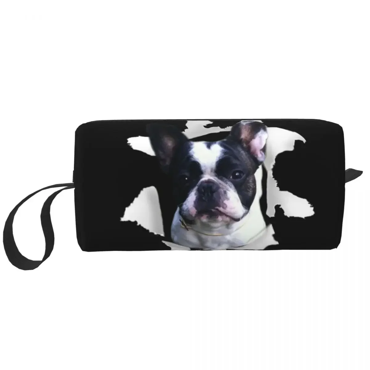 Custom Terrier Toiletry Bag Women Pet Dog Art Makeup Cosmetic Organizer Lady Beauty Storage Dopp Kit Case