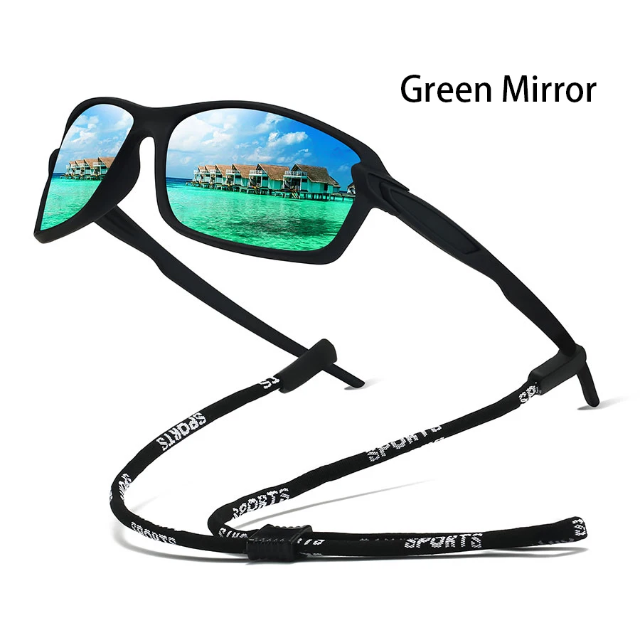 Modische Vintage-Sonnenbrille mit Kette für Autofahren, Angeln, Radfahren, Sport, Laufen, Bergsteigen für Männer und Frauen – Detail 3