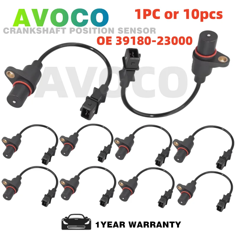 

Датчик положения коленчатого вала 39180-23000 (1/10 шт.) для Hyundai Accent Elantra 1.6L 1.8L 2.0L, KIA RIO 1.6L 06-1, 3918022090, 3918022050