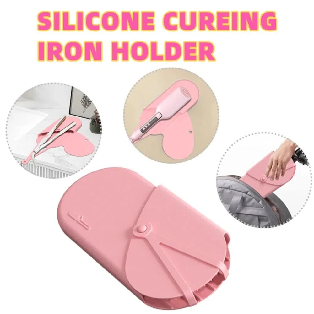 Hanging Hole Hair Straightener Bag Anti-Scalding Anti-Slip Curling Iron Anti-Heat Sleeve High Temperature Resistance Antistatic