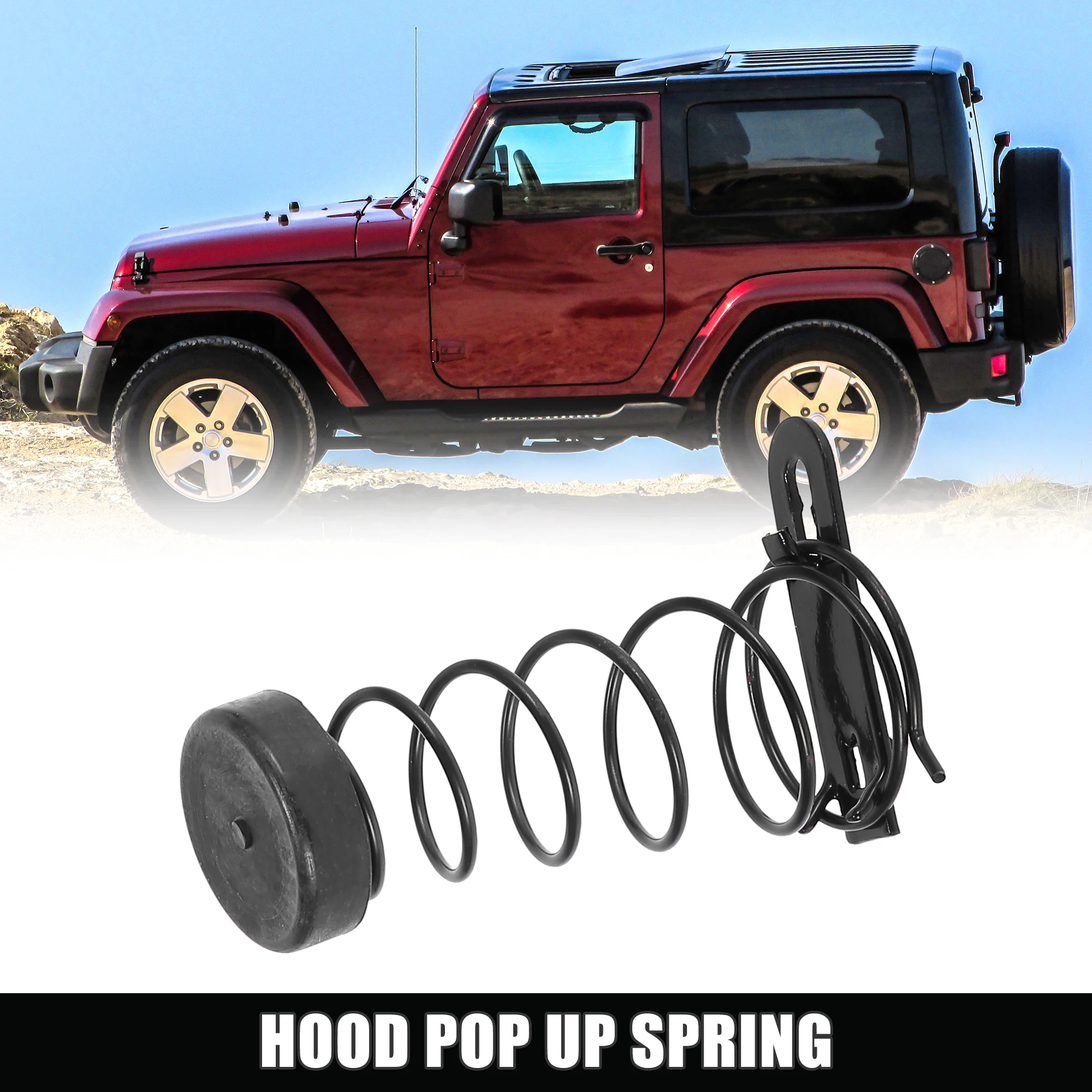 UXCELL Car Engine Hood Up Spring 55176732AD Fit for Jeep Wrangler 1997-2017 JK 2018