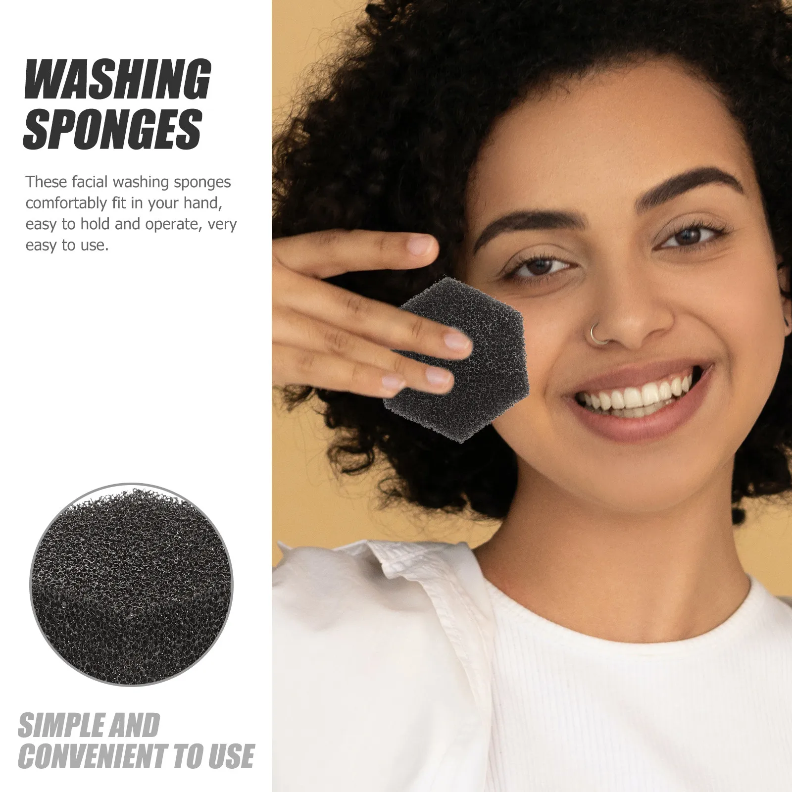 

Набор из 4 отшелушивающих спонжей для лица: губки для снятия макияжа, очищающие подушечки для глубокого удаления жира, спонжи для умывания