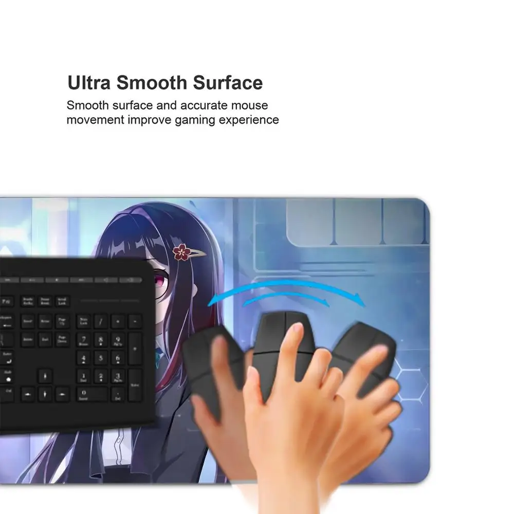 Mouse pad gamer oni diabo máscara de borracha tapete de mouse anime meninas grande gaming mousepad jogo hd impressão teclado antiderrapante tapete de mesa