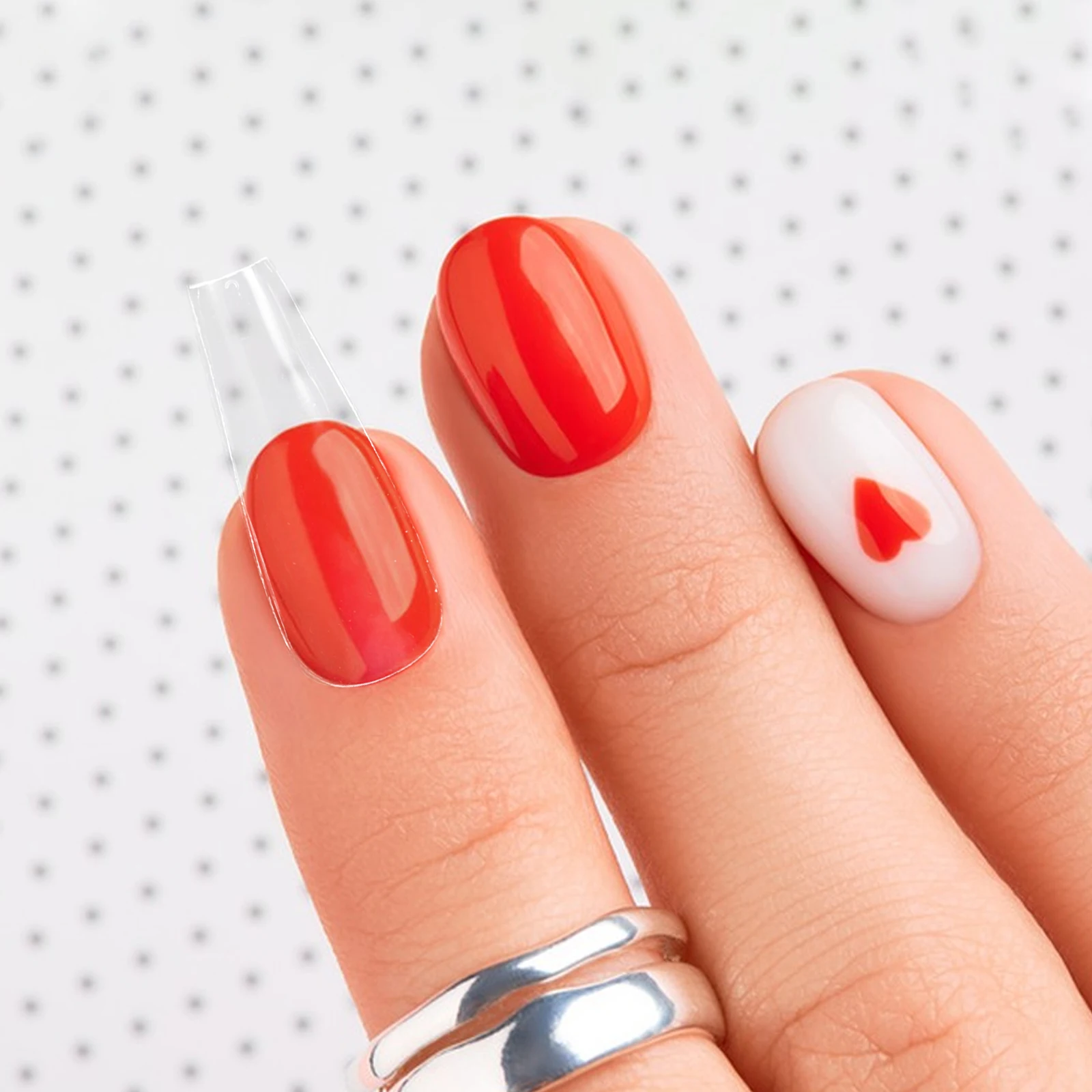 

500 шт., прозрачные типсы для ногтей в виде гроба, полное покрытие, накладные ногти, наращивание своими руками, товары для дома, ультратонкий материал