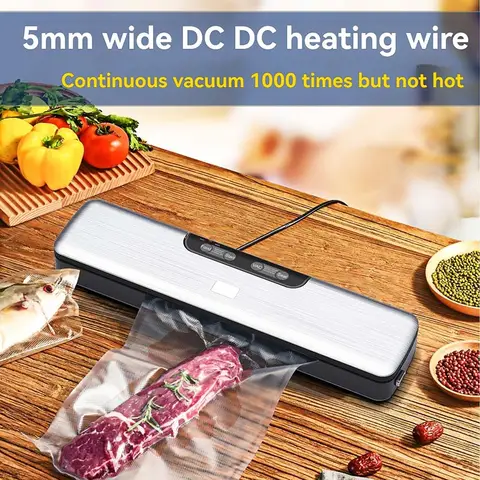 완전 자동 진공 포장기 건식 및 습식 흡입 모드 밀봉기 듀얼 펌프 진공 밀봉기 보존용