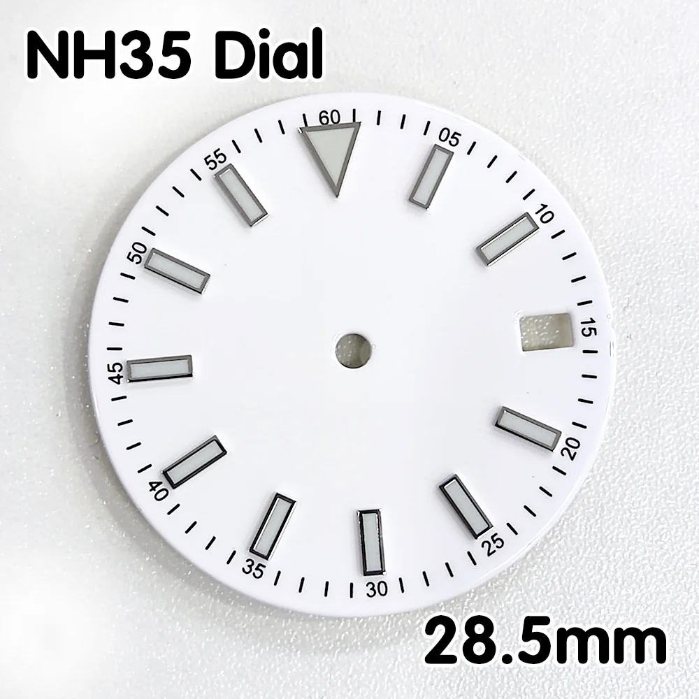 28.5mm dial NH35 dial watch parts change accessories Green luminous dial NH35 watch dial Watch Face