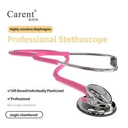 Carent Pink Medical Stethoscopes Universal Professional Cardiology Stethoscopes Dual Fetal Heart Medical Equipment Health Care