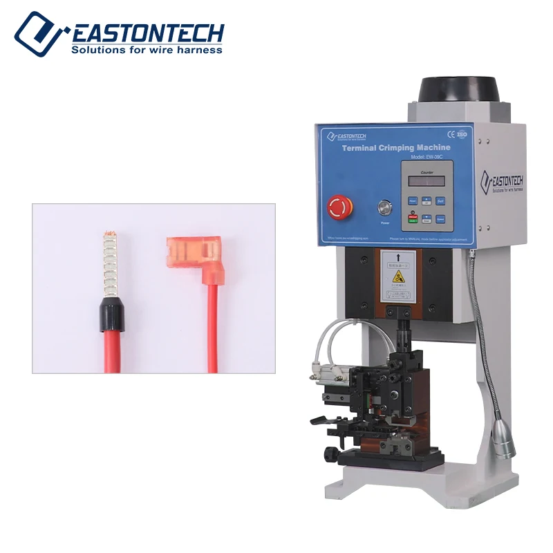 EASTONTECH  EW-5480 Semi Automatic Connecting Copper Cable Lugs Crimp Type Crimping Tools Wire Crimper Terminal Making Machine