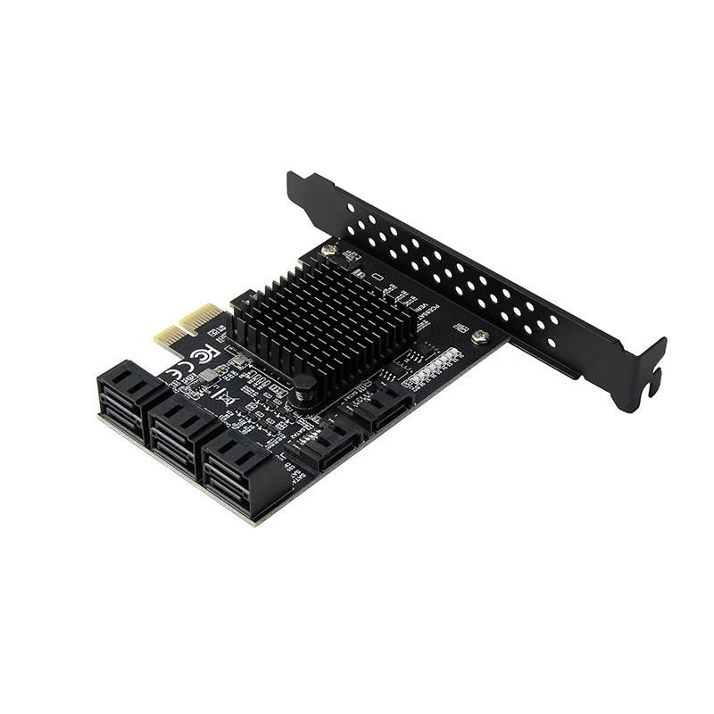 Imagem -05 - Pci-e Sata 2x 4x 8x 16x Pci-e Cartões Pci Express para Sata 3.0 Portas Sata Iii 6gbps Placas de Adaptador de Expansão com Cabo de Dados Sata3