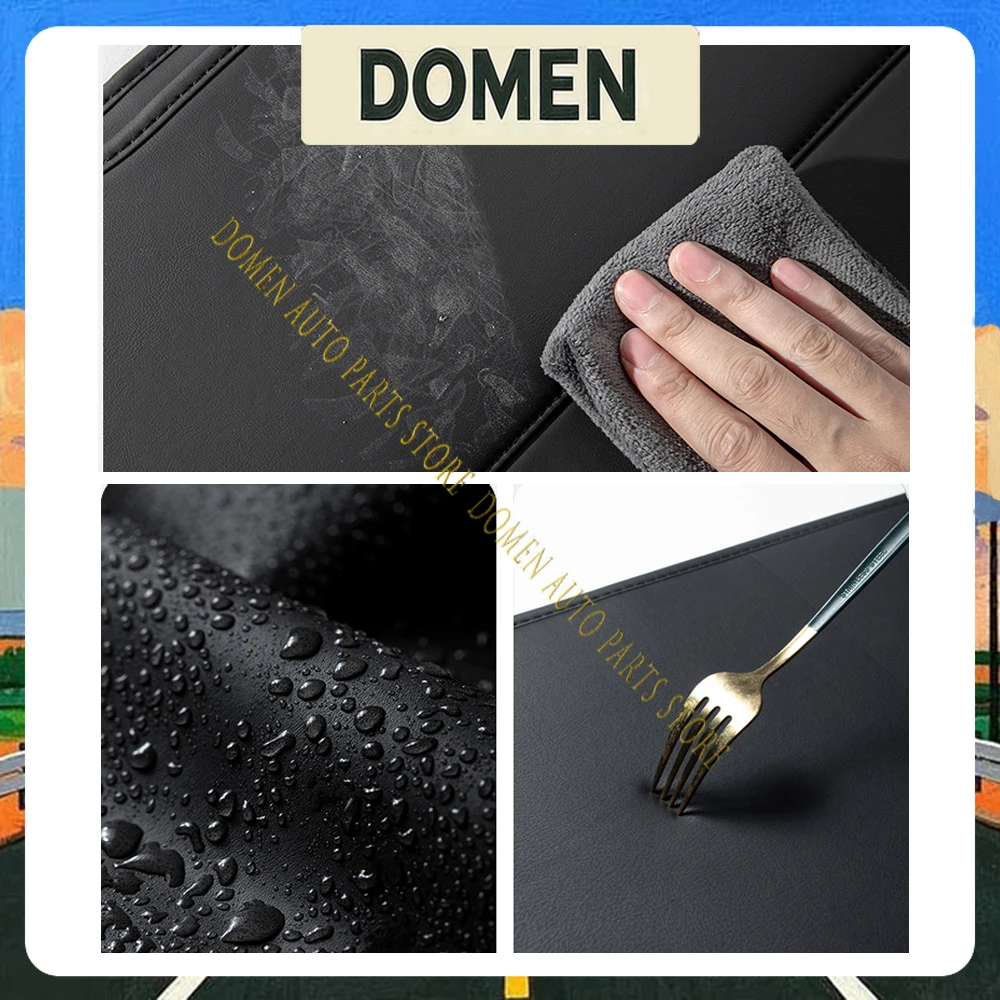 볼보 EX30 자동차 시트에 적합한 DOMEN 안티 킥 패드, 뒷좌석 등받이 어린이 보호 패드, 가죽 장식용 내마모 패드