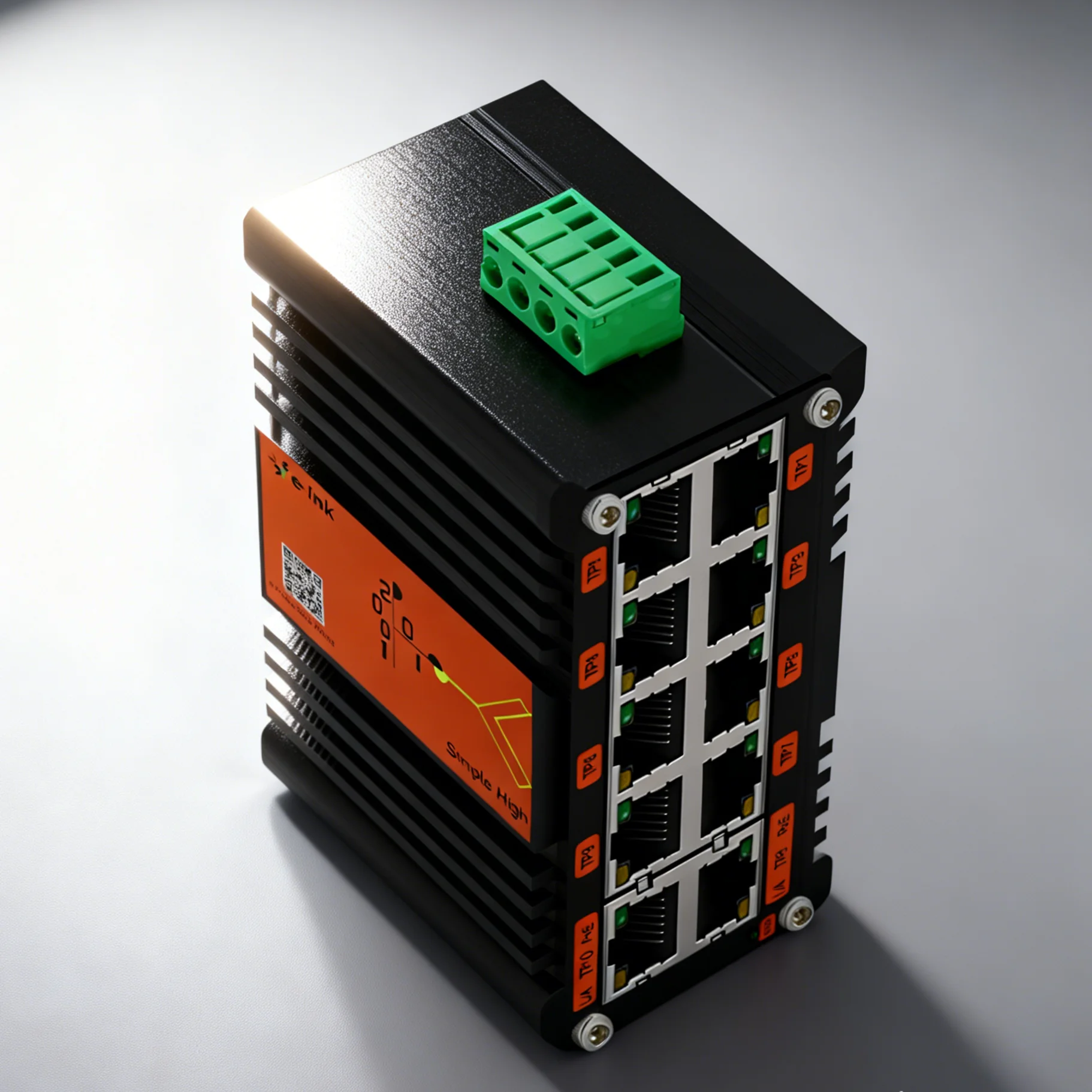 E-link LNK-TH010P Mini Industrial 8-Port 10/100/1000T 802.3at PoE + 2-Port 10/100/1000T Compact Ethernet Switch