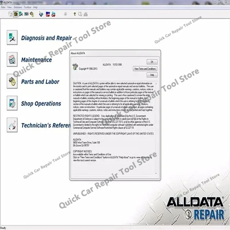 New ALLDATA 10.53 obd2 scanner Auto Repair Software Car accessories Diagnostic Tool with Wiring Diagrams for Car Repair Software