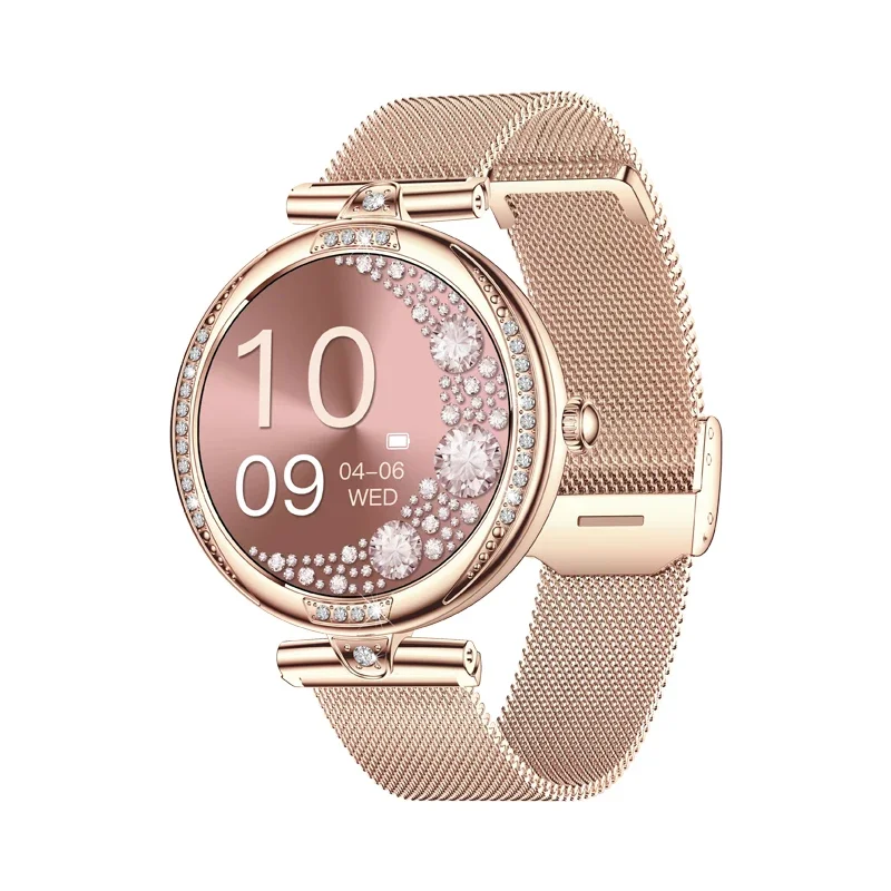 NX17 Pro Smart Watch For Women 1.19 Inch Fitness Bracelet Tracker AMOLED Lady Smartwatch Double Straps