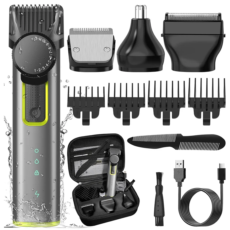 4 en 1 rasoir hommes multifonctionnel Rechargeable écouteurs nez tondeuse à cheveux tondeuse ligne de Bikini rasoir électrique tondeuse de rasage