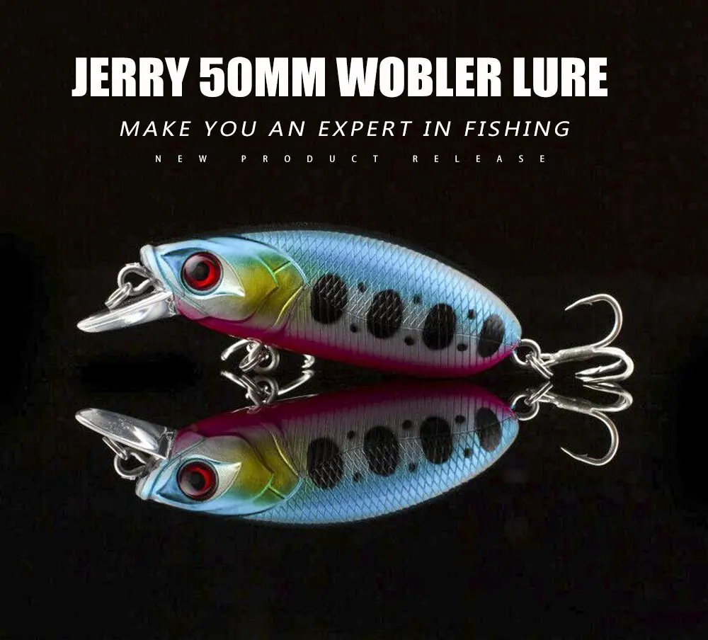 

50mm 9.3g Floating Crankbait Fishing Lures Crank Popper Minnow Artificial Bait Isca Pesca Plastic Swimbait Fishing Equipment