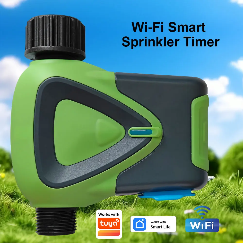 

Умная система полива Tuya WIFI, автоматический таймер для полива сада, водяной клапан для орошения сада, совместим с Tuya.