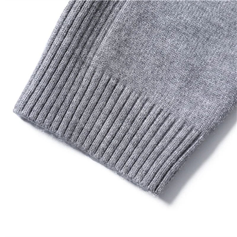 Thermal High Neck Men's Sweater, Premium Soft Warm Knit Pullover Man, Solid Color Winter Casual Slim Fit Men Jumper