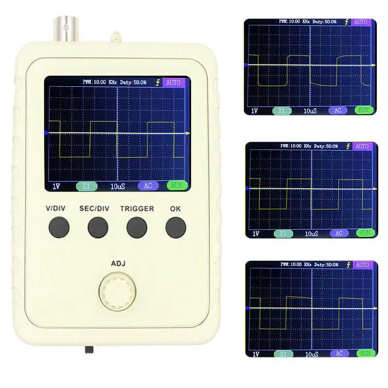 DSO-150 Digital Handheld Pocket Oscilloscope Kit 1MSa/s 200KHz Analog Bandwidth Support 80KHz PWM And Firmware Update