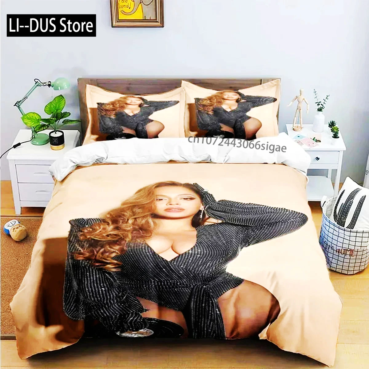 Pop Female Singer B-Beyonce Bedding Set Boys Girls Twin Queen King Size Duvet Cover Pillowcase Bed Boys Adult Home Textileextile
