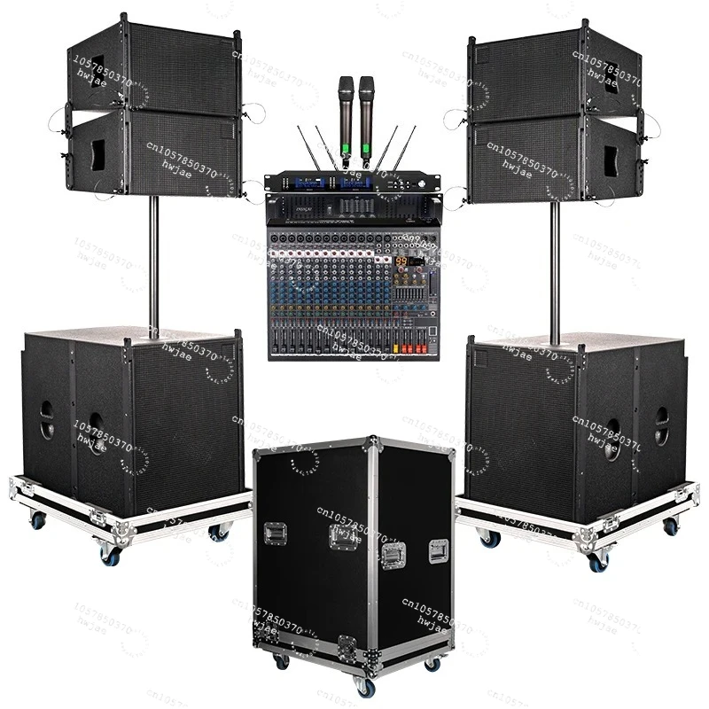 Flight Case Powerful DSP Computer Tuning Concert Stage Professional 10 12 18 Inch Sub Woofer Passive Active Line Array Speakers