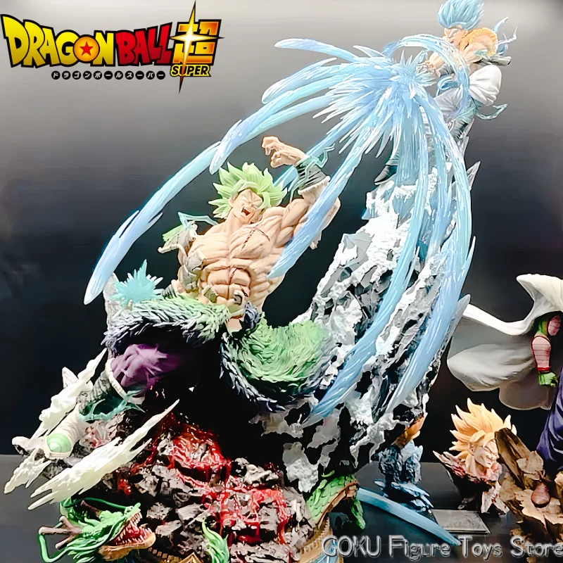 23cm Dragon Ball Anime Figures Broly Vs Gogeta Figure Broly Figure Model Pvc Statue Dolls Collection Toy Decoration Toy Kid Gift