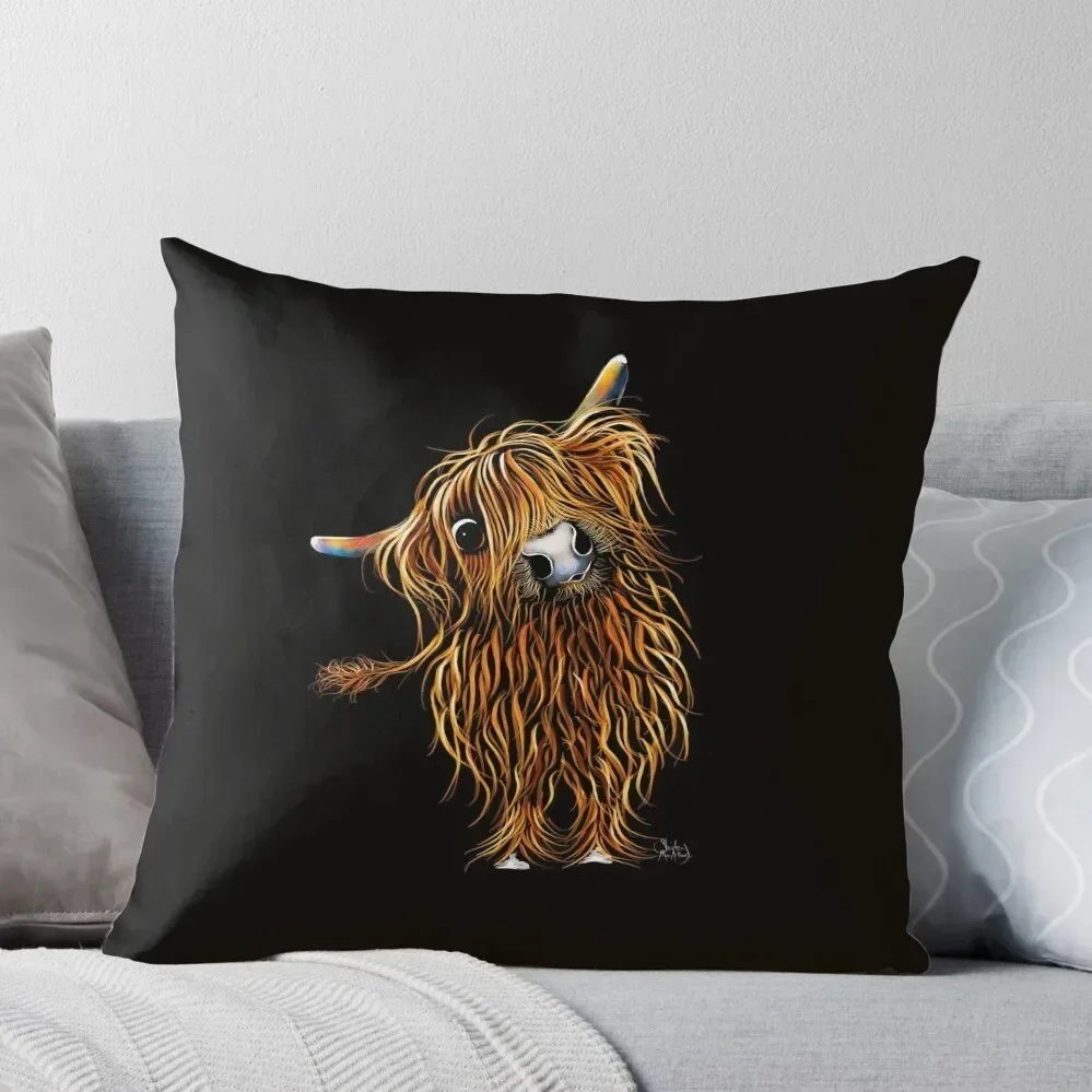 HiGHLaND CoW PRiNT SCoTTiSH ' CoooWeee ' BY SHiRLeY MacARTHuR Throw Pillow Pillowcase Couch Pillows Cushion Cover pillow