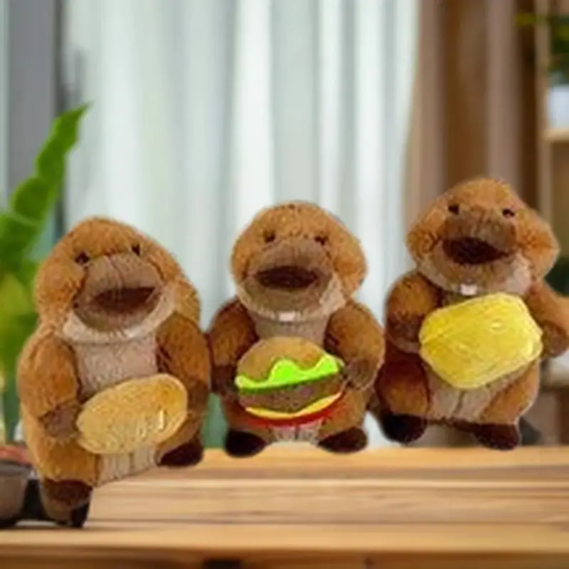 الساحرة محشوة جرذ الأرض قلادة ألعاب من نسيج مخملي دمية كيرينغ ظهره ديكور يعرض