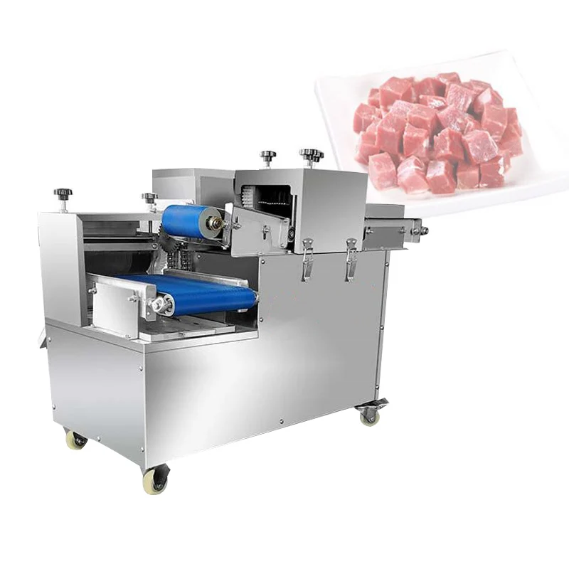 

400kg/H Commercial Meat Dicing Machine Electric Meat Cutting Machine Multi-Function Pig Head Pork Beef Catting Dicing Machine