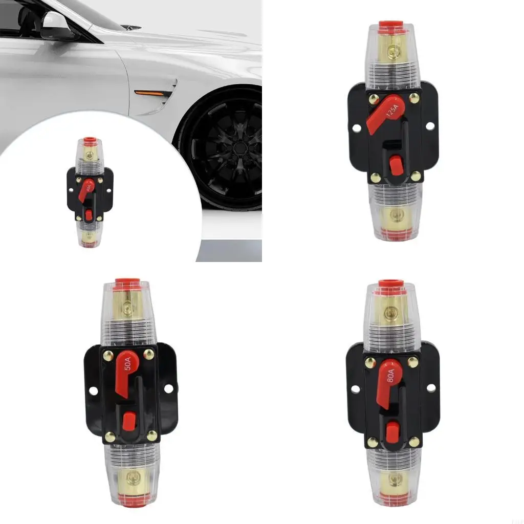 F1CF Premium Inline Fuses Holder With Automatic Resetting Function For Custom Vehicle Sound Systems Using Advanced Thermal