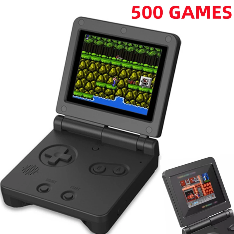 Retro Portable Mini Handheld Video Game Console 3.0 Inch Color LCD Kids Color Game Player Built-in 500 Games Children's