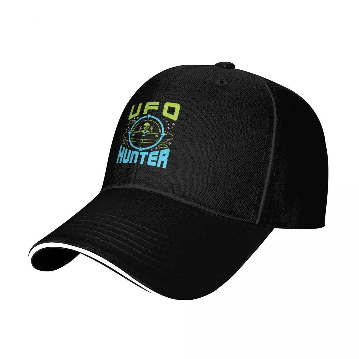 UFO Hunter Baseball Cap Lightweight Packable Gift for Him Her Casual Daily Wear
