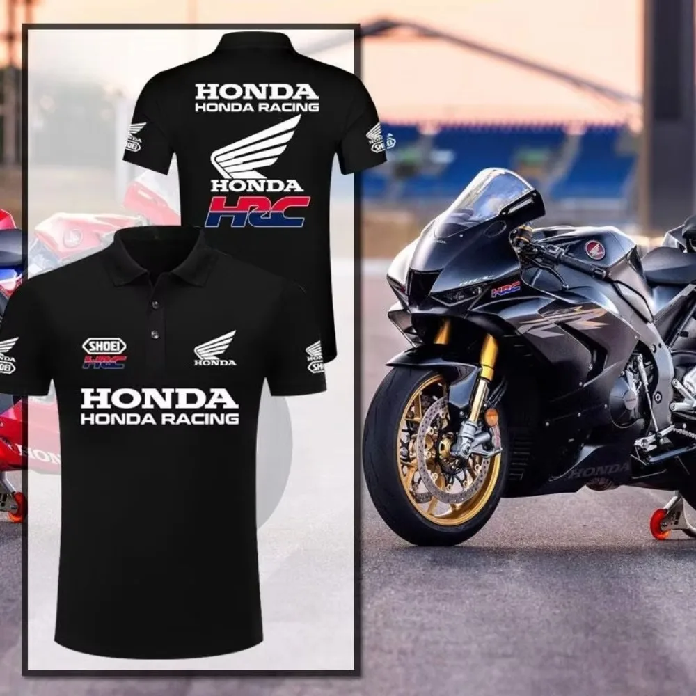

Honda Men's and Women's POLO Shirts Summer Cbr1000rr Business T-Shirt Racing Motorcycle Short Sleeve Spring and Autumn Top