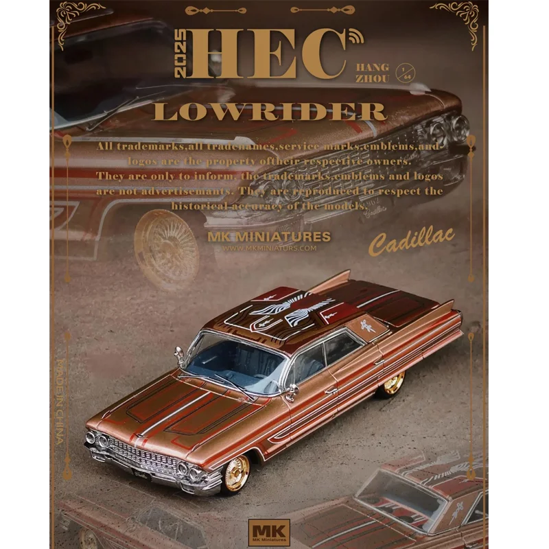 

MK Miniatures 1:64 Cadillac Deville Lowrider Hangzhou Model Exhibition Alloy Car Model Collection Gift