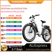 Shengmilo MX06 48V17.5AH 26 Inch Fat Tyre City Electric Bike Men's E-Mountain Ebike Snowmobile Electric bicycle 500W e bike