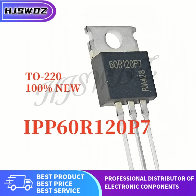 10 Uds nuevo IPP60R120P7 60R120P7 26A 600V TO-220 MOSFET envío rápido transistor electrónico de alta potencia en Stock