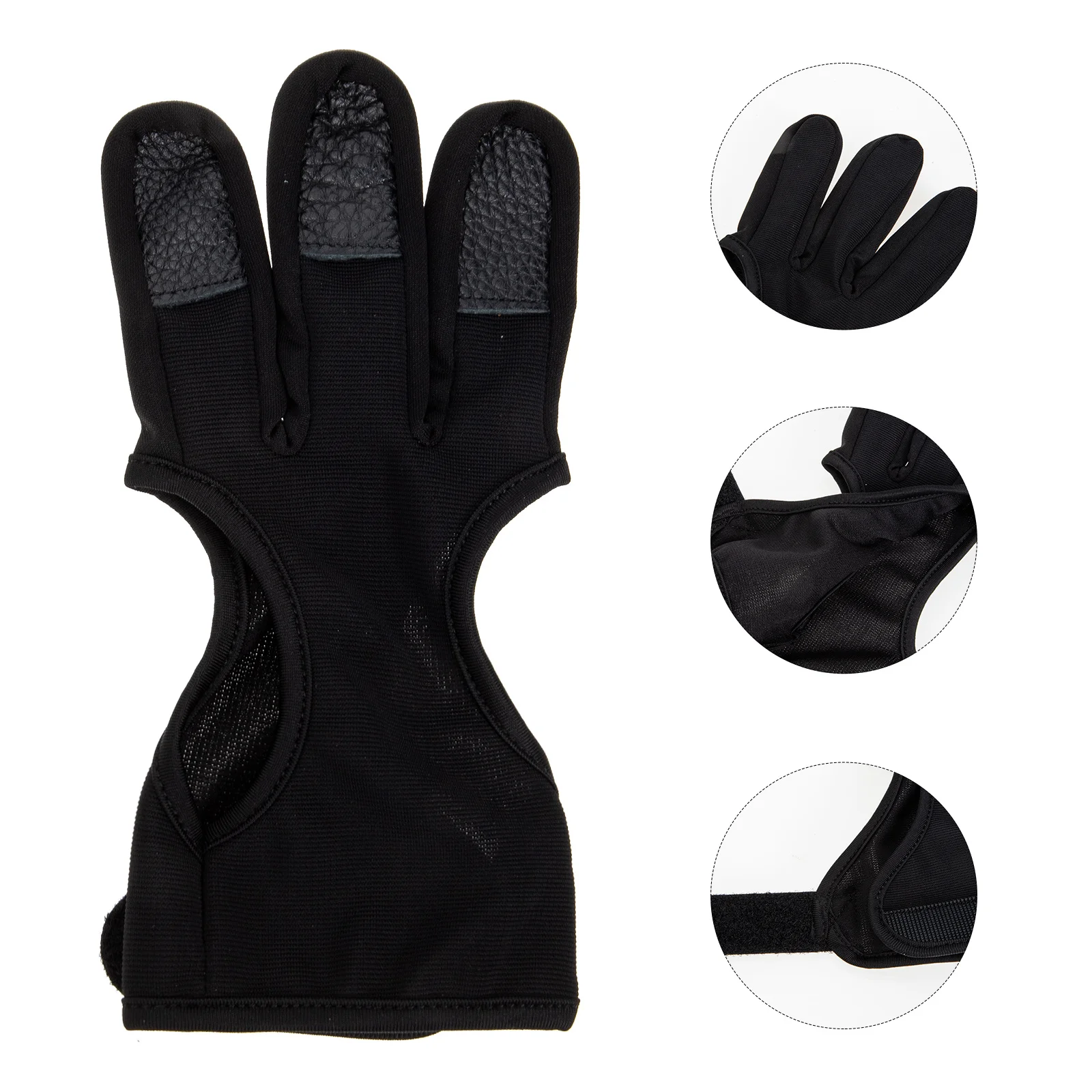 

Wear-Resistant Archery Finger Guard Professional Glove Portable Lightweight Adjustable Archery Equipment Accessory