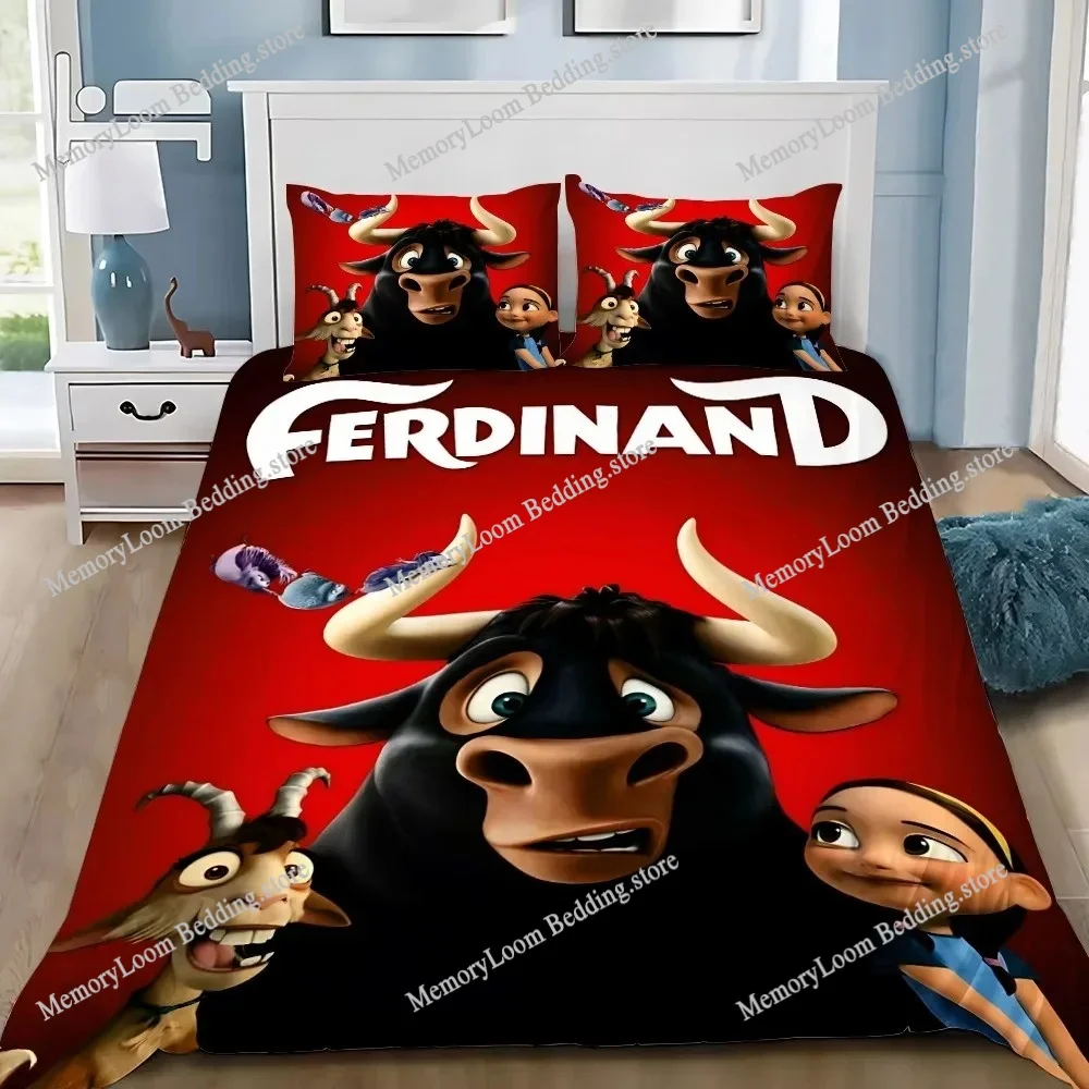 

Duvet Cover Ferdinand 3D Exquisite Cartoon Cattle Digital Printing Bedding Set Comforter Bed Youth Home Decor Kids Boys Gift