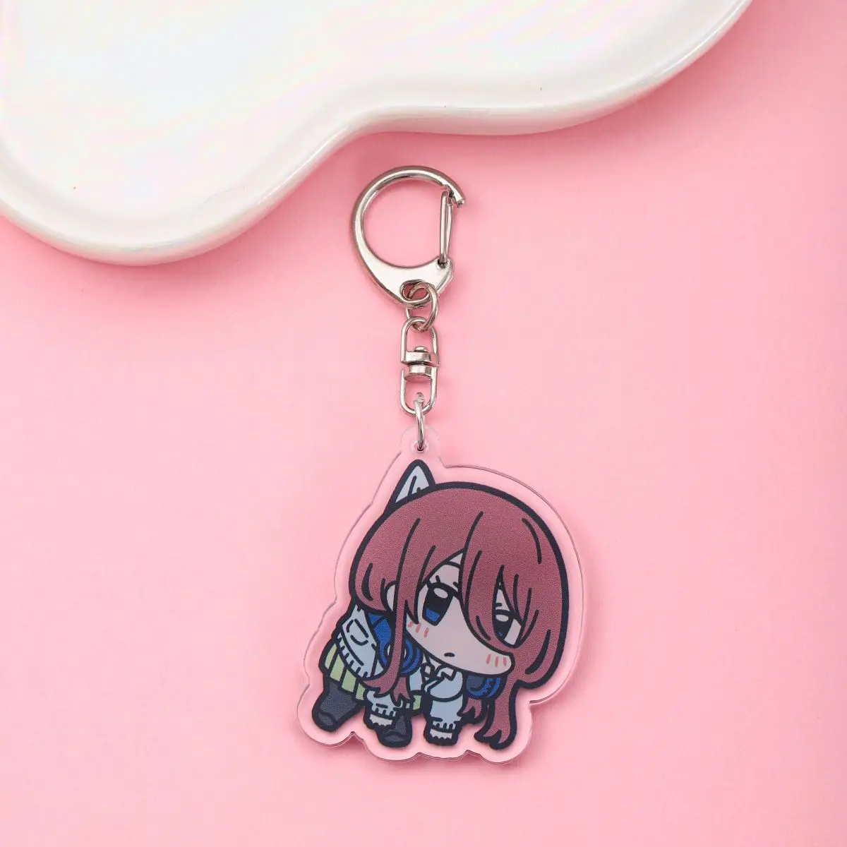 Porte-clés de sac de dessin animé en acrylique, porte-clés, porte-clés, accessoires de chaîne, pendentif mignon, la tragédie essentielle, Anime