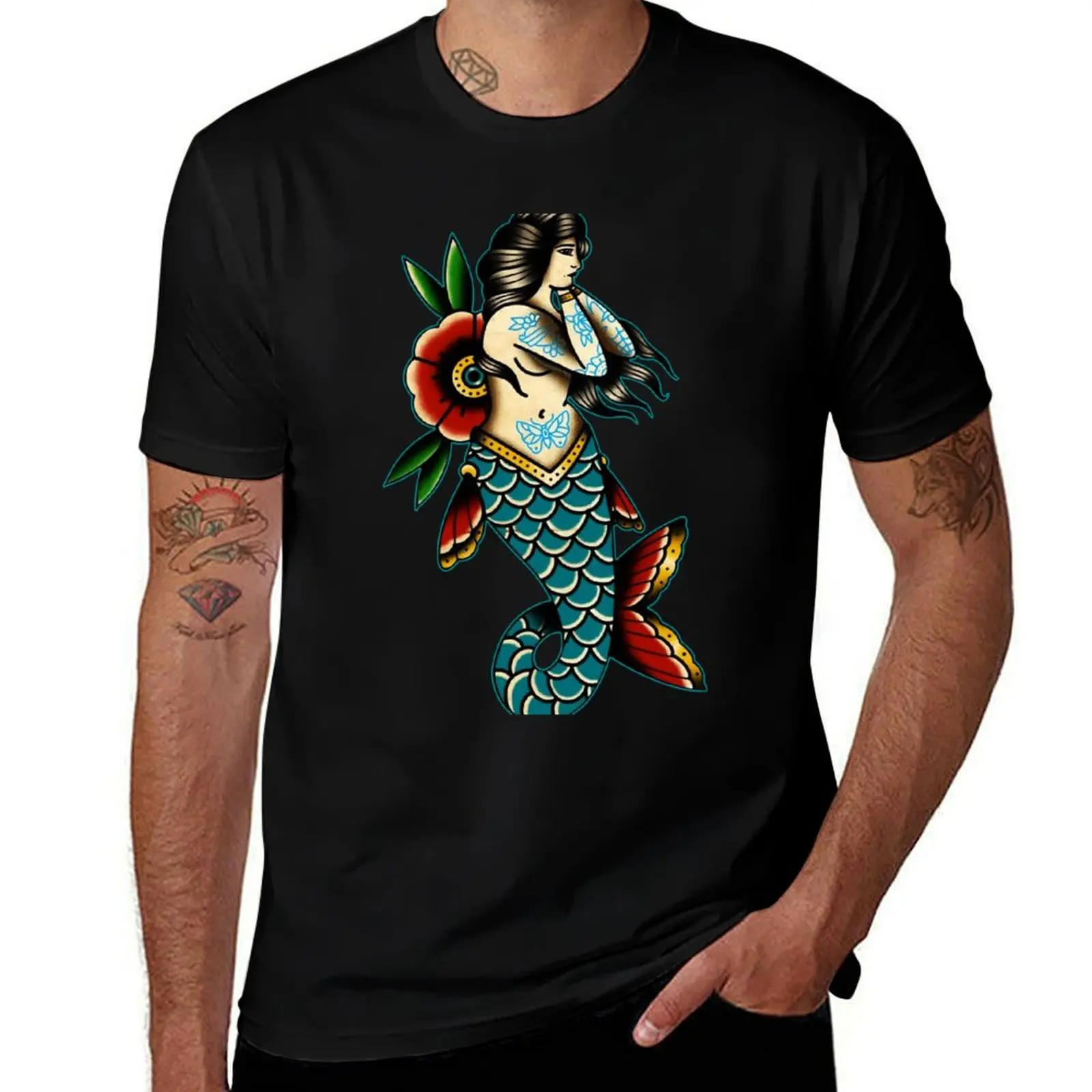 

Sailor Jerry Mermaid T-Shirt Sun Block Outdoor T-Shirt