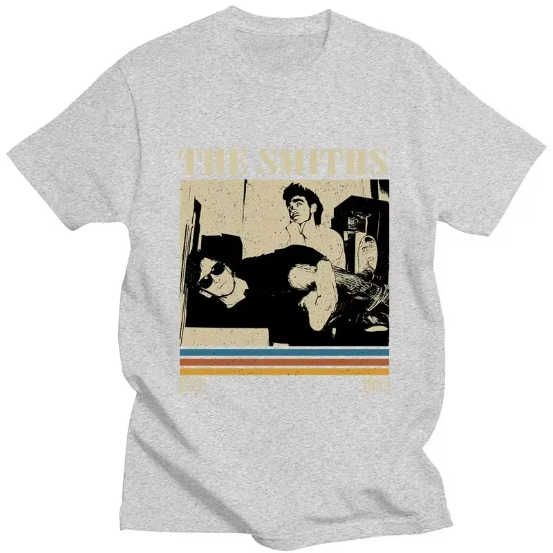 خمر نمط الفرقة سميثز تي شيرت اللحوم هو القتل الشرير الهيب هوب تي شيرت الرجال النساء القطن المتضخم الصيف الرجال تي شيرت