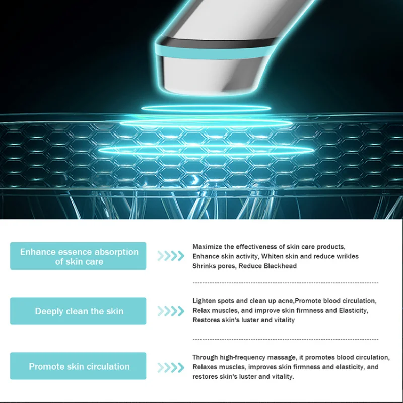 2024 يده المحمولة الاهتزاز العناية بالبشرة LED الوجه رفع مدلك أداة التجميل